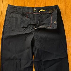 Maeve Black Wide Leg Women's Pants NAVY BLUE